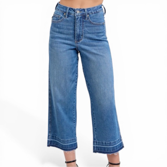 Judy Blue Denim - Judy Blue High Waisted Released Hem Jeans EUC